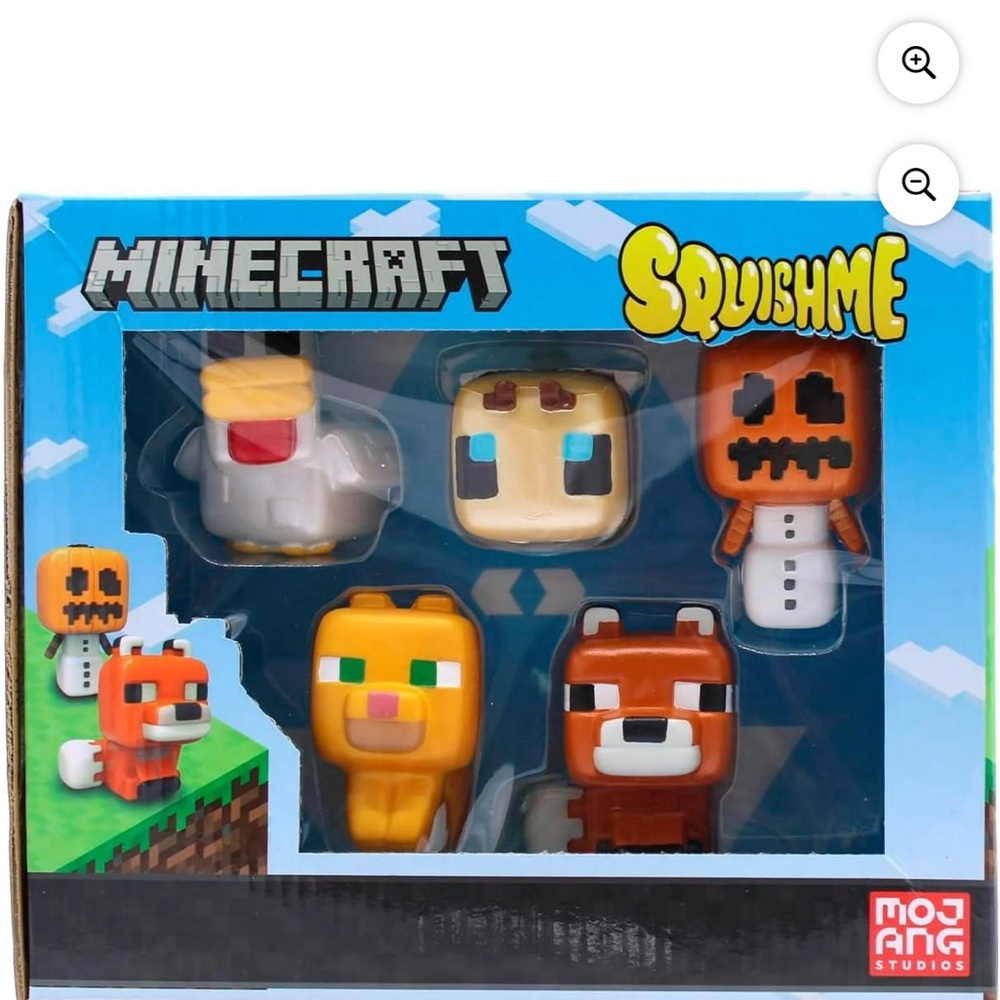 Minecraft 5 Piece SquishMe Collectors Box